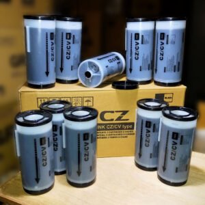 CV CZ ink, Box of Ten (10) Tubes, Compatible 800mL Black for RISOs CZ/CV/KZ Machines