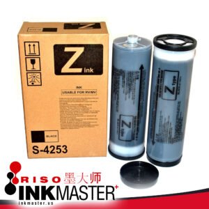 2 Tubes REFILL ink for RISOs/Akinto/Duplo [See Video] Alternative Ink Black 1000ML for EZ/RZ/RV/MZ Series RISOs Machines