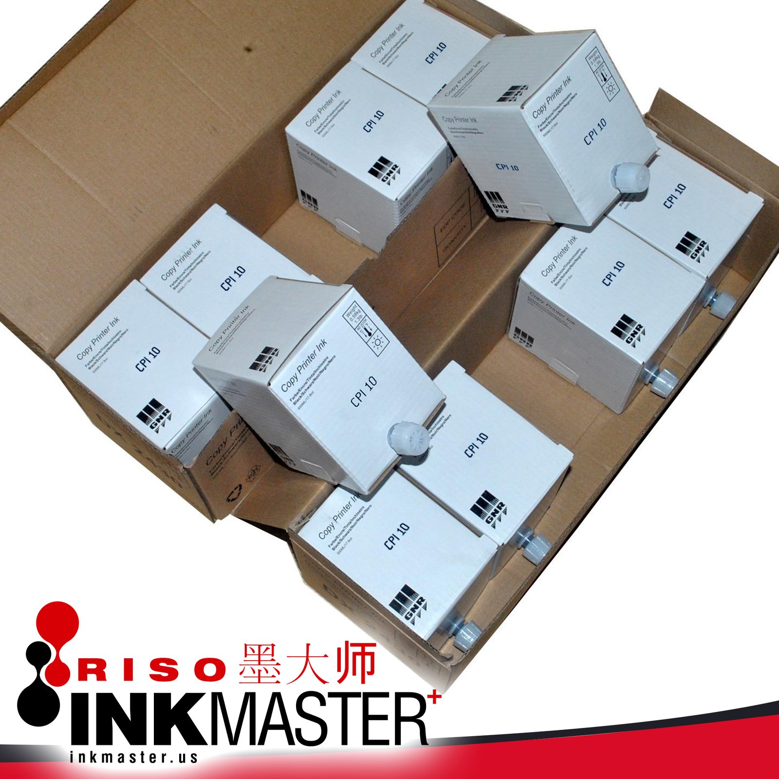 10pcs CPI10 (CPI-10) Ink Black for Gestetner CPI10 6123 6123L 6123B JP730 JP750 For Gestetner/Ricoh Digital Duplicator