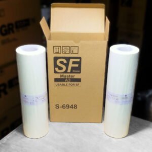 Box of Two (2)  Compatible Duplicator Risograph SF A3 S-6948 MASTER F Type 37 Copyprinter Master Roll
