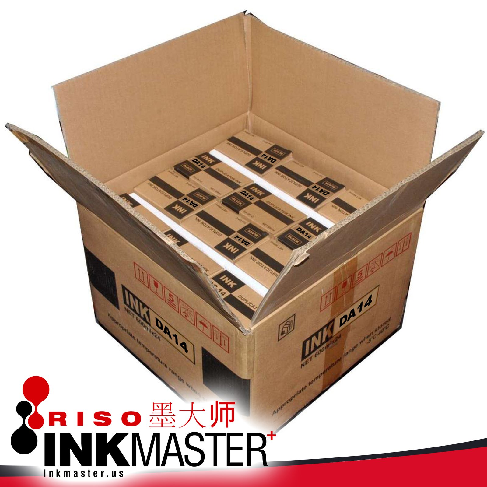 Case of Twenty-four (24) DA-14 Ink compatible with Duplo DPA-120 and DPA-100 Machines Riso